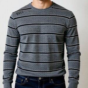 Billabong Long Sleeve Shirt Mens Size XL Gray Lightweight Waffle Knit Preppy cas